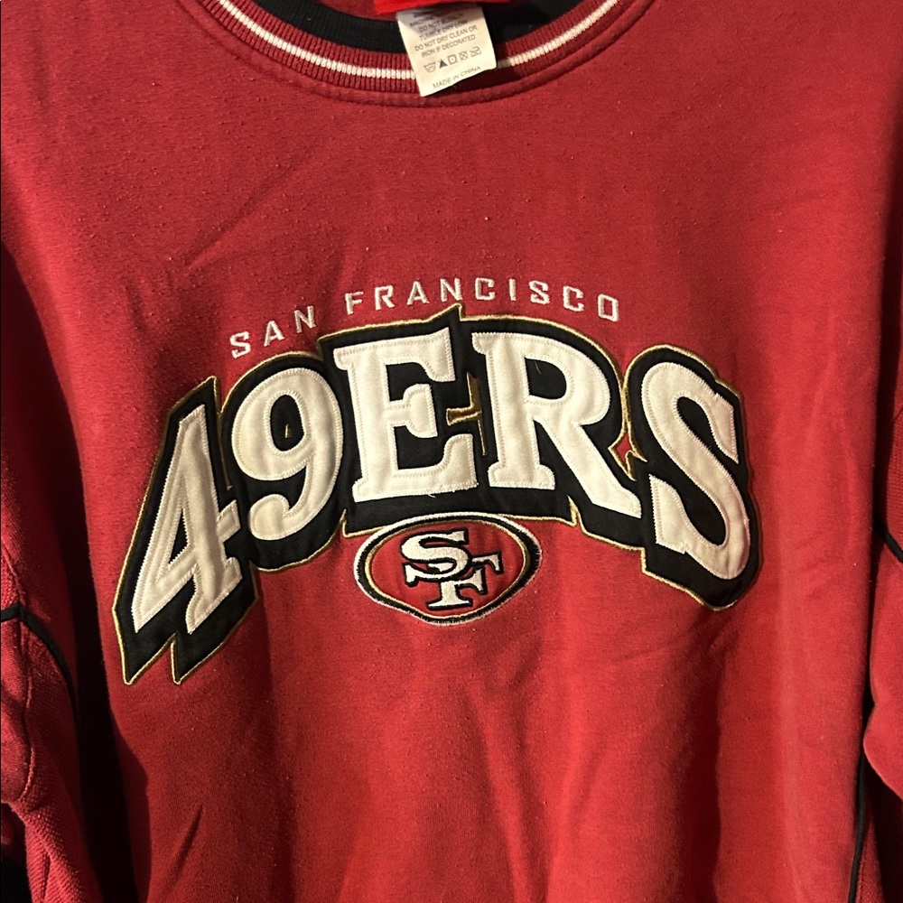 Vintage san francisco 49ers Large size red sweatshirt - Picture 4 of 5